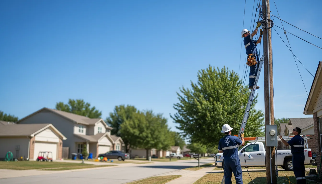 Residential electrician providing installation services in Jermyn, PA